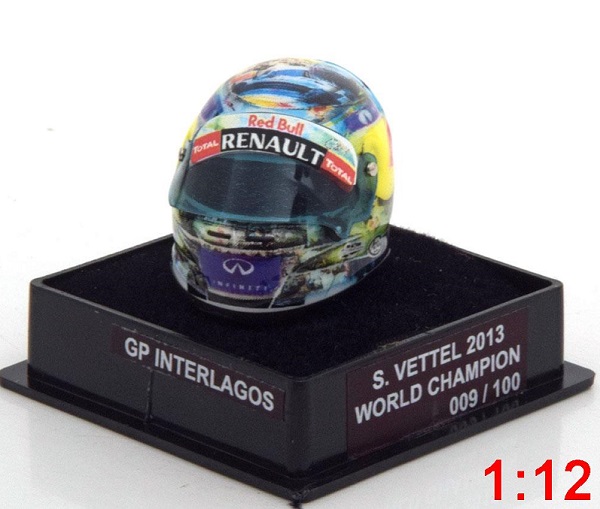 Red Bull Helm Weltmeister World Champions Collection (Sebastian Vettel) (L.E.100pcs) M75427 Модель 1:12